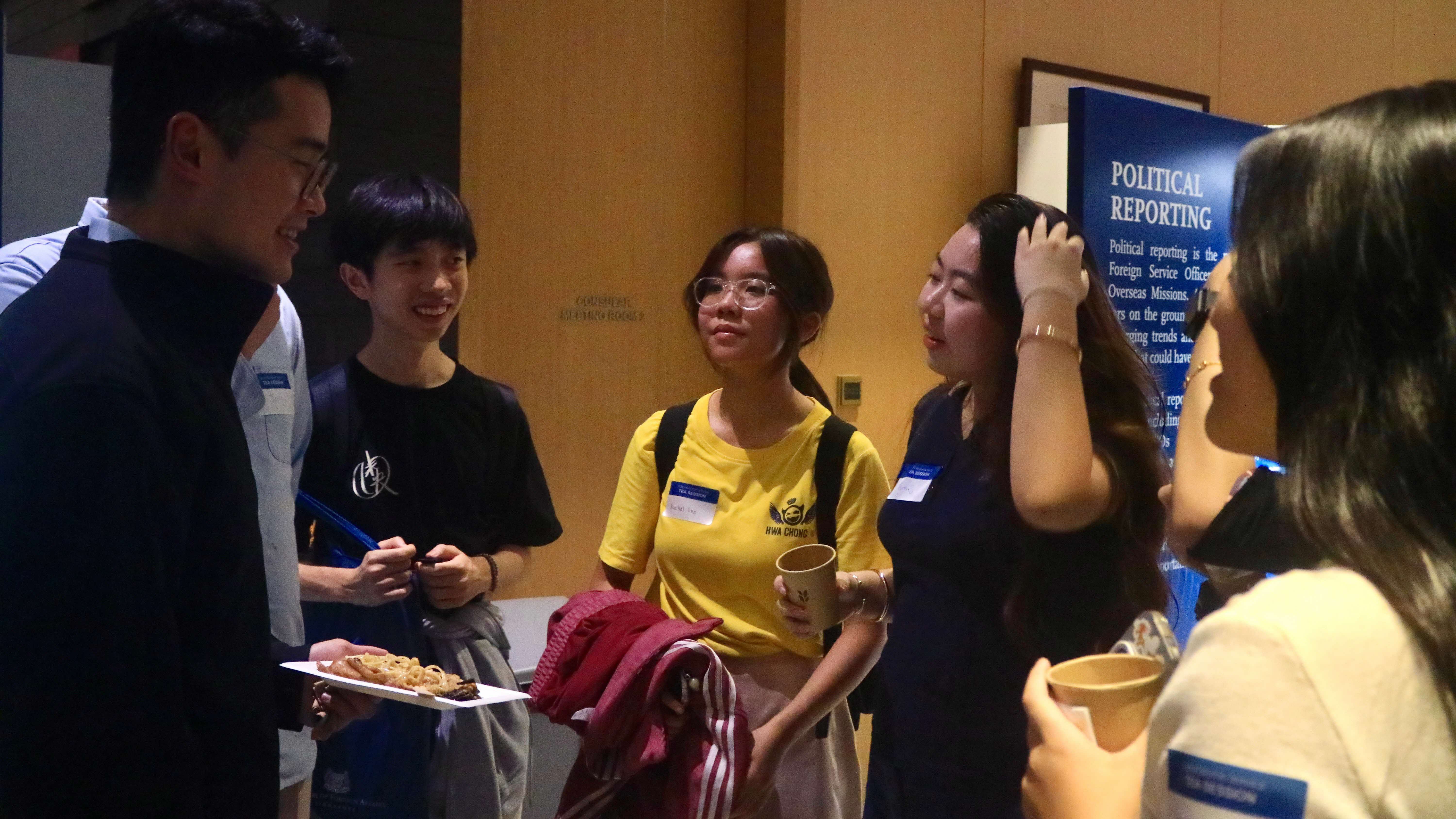 People interacting